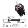 Hydraulic Steering Kit, 90 HP, Hydraulic Steering Helm Pump & Cylinder, with 6.9 MPa/1000 psi Max Working Pressure, Aluminum Alloy Housing