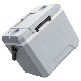 Hard Cooler, 24QT Portable Cooler, Leak-Resistant Coolbox Keeps Contents Cool for 48 Hours, Insulated Chests with Ice Retention and Heavy-Duty Handle