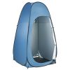 Pop up Shower Tent, Instant Portable Privacy Tent Changing Room with Shower Bag, Ground Stakes, Ropes, Carry Bag, 190T Polyester with Silver Coating