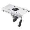 Boat Seat Pedestal, Forward & Backward Sliding Adjustment, Aluminum Alloy Boat Chair Base with Slide, 5-inch Sliding Travel