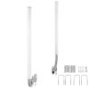 Boat Trailer Guide, 48″ Adjustable Design Trailer Guide Poles, 2PCS High-Hardness Steel Trailer Guide-Ons, Trailer Guides with PVC Pipes, for Ski Boat