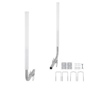Boat Trailer Guide, 40″ Adjustable Design Trailer Guide Poles, 2PCS High-Hardness Steel Trailer Guide-Ons, Trailer Guides with PVC Pipe Posts