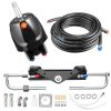 Hydraulic Steering Kit, 150 HP, Marine Boat Hydraulic Steering System, with 6.9 MPa/1000 psi Helm Pump, Two-Way Lock Cylinder