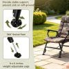 Adult Oversized Foldable Fishing Chair with Armrest Portable Comfortable Outdoor Seat for Men Women