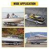 Boat Trailer Guide-on, 60", 2PCS Steel Trailer Post Guide ons, with White PVC Tube Covers, Complete Mounting Accessories Included, for Ski Boat