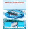 Towable Tubes for Boating, 3-Rider Inflatable Boat Tubes and Towables, 510lbs Capacity Water Sport Tube for Boat to Pull - with Anti-Slip Pad
