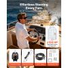 Hydraulic Steering Kit, 150 HP, Marine Boat Hydraulic Steering System, with 6.9 MPa/1000 psi Helm Pump, Two-Way Lock Cylinder