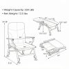 Adult Oversized Foldable Fishing Chair with Armrest Portable Comfortable Outdoor Seat for Men Women
