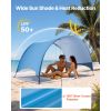 Beach Tent Sun Shelter for 3 Person, UPF 50+ Protection, Portable Sun Shade Canopy with Carrying Bag & Ground Stakes