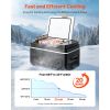 Car Refrigerator, DC 12/24V AC100-240V Compressor Electric Cooler, -4°F to 68°F Car Fridge with APP Control, 23 QT Cars Freezer for RVs, Campsites