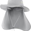 Oversize UV Fishing Sun Hat for Big Heads  Quick Dry Boonie Hats,Large Cooling Safari Hats with Strap