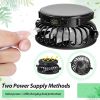 Solar Fan Hat Men and Women Sun Visor Wide Brim Cooling Hat for Outdoor Summer Camping Beach Fishing, USB & Solar Powered