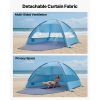 Beach Tent Sun Shelter for 6 Person, UPF 50+ Protection, Portable Sun Shade Canopy with Carrying Bag & Sand Pockets